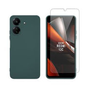 Redshield Redmi 13C / Poco C65 TPU Case & Tempered Glass Green 2