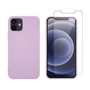 Redshield iPhone 12/12 Pro Silicone Purple & Tempered Glass 2