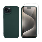 Redshield iPhone 15 Silicone Case & Glass Green 3