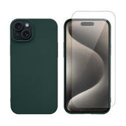 Redshield iPhone 15 Silicone Case & Glass Green 2