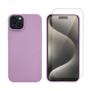 Redshield iPhone 15 Silicone Case & Glass Pink 3
