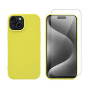 Redshield iPhone 15 Silicone Case & Glass Yellow 2