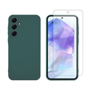 Redshield Samsung Galaxy A35 TPU Green & Tempered Glass 3