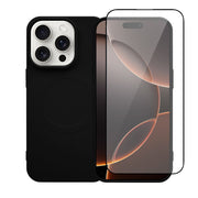 Redshield iPhone 16 Pro Max Silicone Case with MagSafe & Tempered Glass Black 3