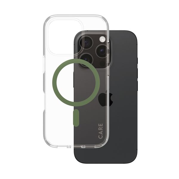 CARE by PanzerGlass iPhone 16 Pro Flagship Urban Compat Magsafe Green 1