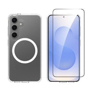 Redshield Samsung Galaxy S25 Magnetic Acrylic Case & Full Face Tempered Glass Set 3
