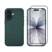 Redshield iPhone 17 Magsafe Silicone Case & Full Face Glass Green 3