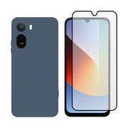Redshield Redmi A7 Pro Silicone Case & Glass Blue 3