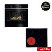AEG 5000 SurroundCook Φούρνος & ORN64A02XB 6 Zones Κεραμική Εστία Set Εντοιχισμού 1