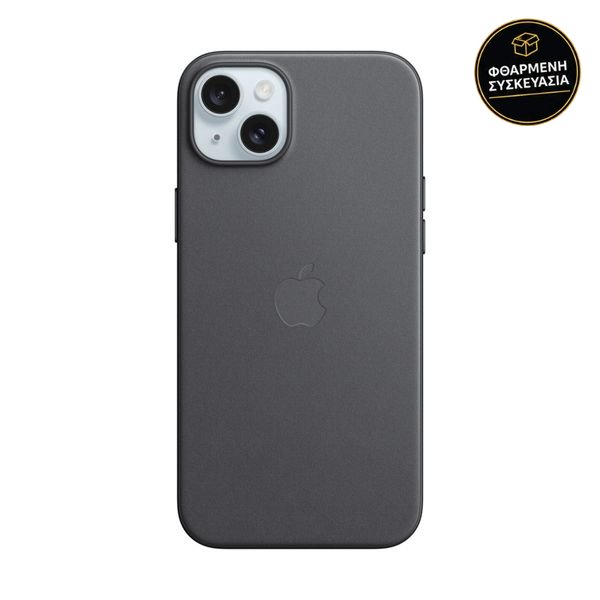 Apple iPhone 15 Plus FineWoven Case with MagSafe Black 1 · φθαρμένη συσκευασία
