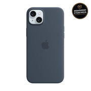 Apple iPhone 15 Plus Silicon Case with MagSafe Storm Blue 1