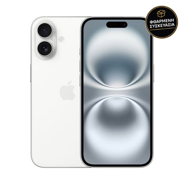 Apple iPhone 16 128GB White 1 · φθαρμένη συσκευασία