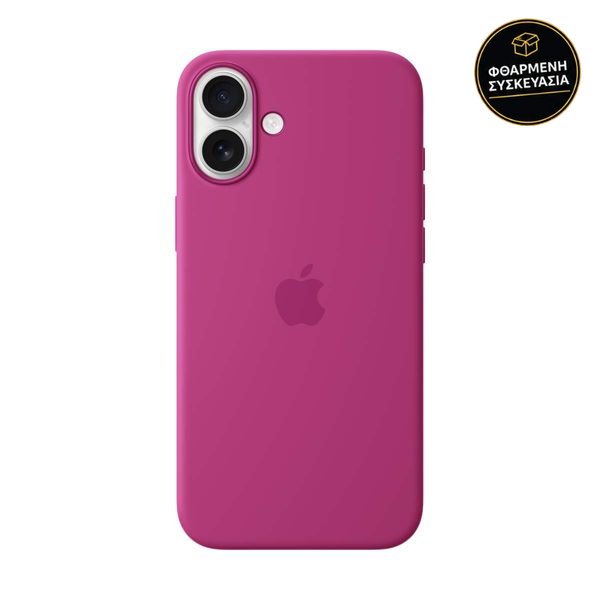 Apple iPhone 16 Plus Silicone Case with MagSafe Fuchsia