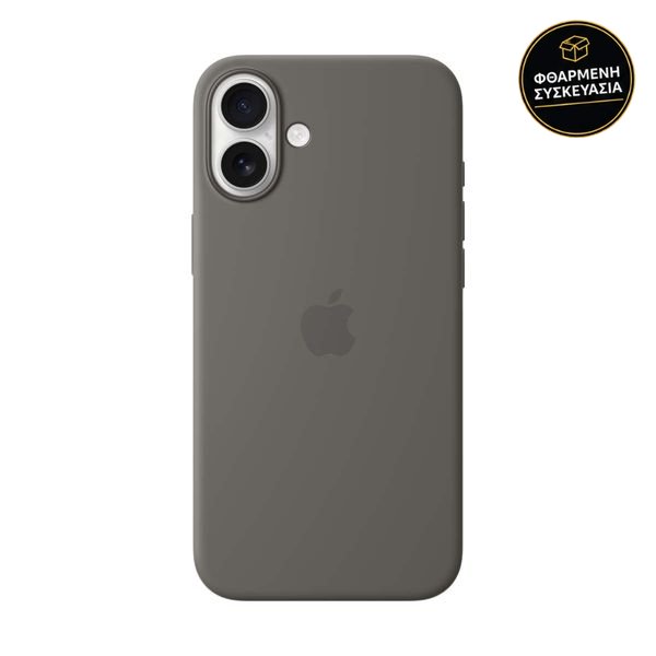 Apple iPhone 16 Plus Silicone Case with MagSafe Stone Gray