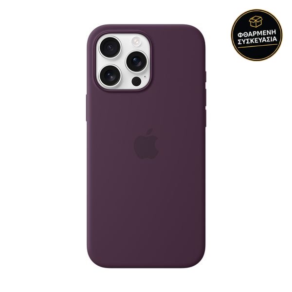Apple iPhone 16 Pro Max Silicone Case with MagSafe Plum