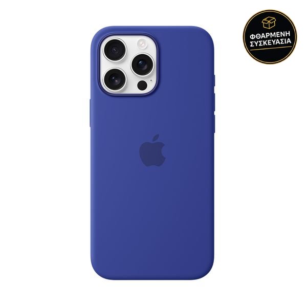 Apple iPhone 16 Pro Max Silicone Case with MagSafe Ultramarine 1 · φθαρμένη συσκευασία