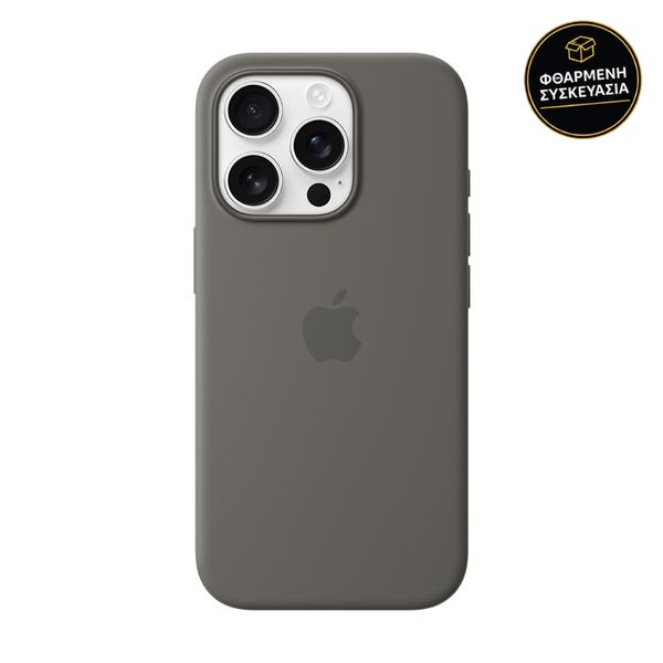 Apple iPhone 16 Pro Silicone Case with MagSafe Stone Grey