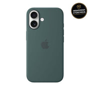Apple iPhone 16 Silicone Case with MagSafe Lake Green 1