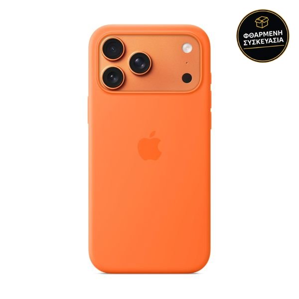 Apple iPhone 17 Pro Max Silicone Case with MagSafe Orange