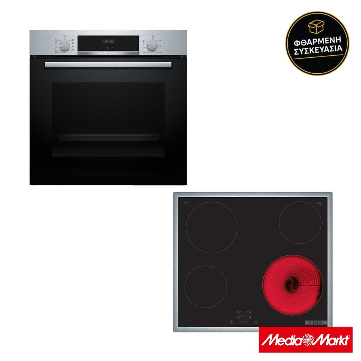 Bosch HBA514BS3 & PKE645BA2E Inox
