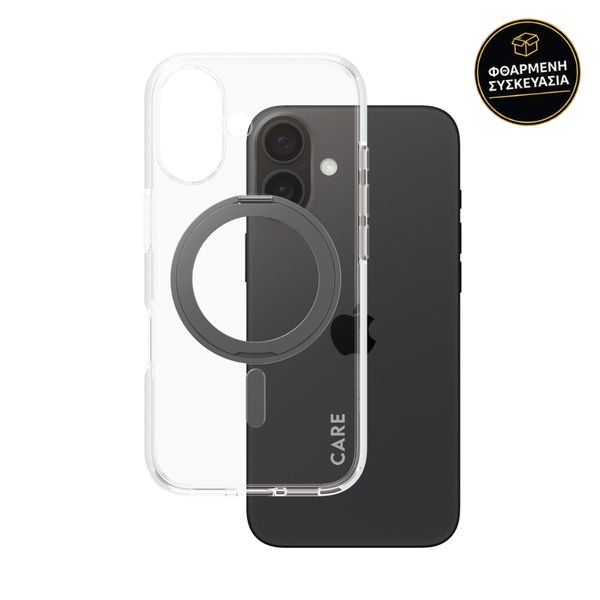 CARE by PanzerGlass iPhone 16 Kickstand Magsafe Black