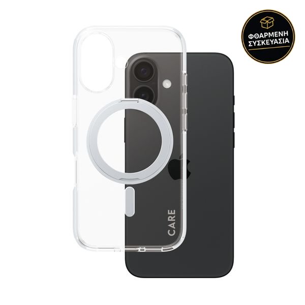 CARE by PanzerGlass iPhone 16 Kickstand Magsafe Silver 1 · φθαρμένη συσκευασία
