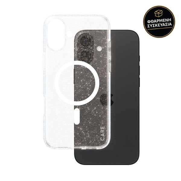 CARE by PanzerGlass iPhone 16 Plus Flagship Magsafe Star Lit White 1 · φθαρμένη συσκευασία