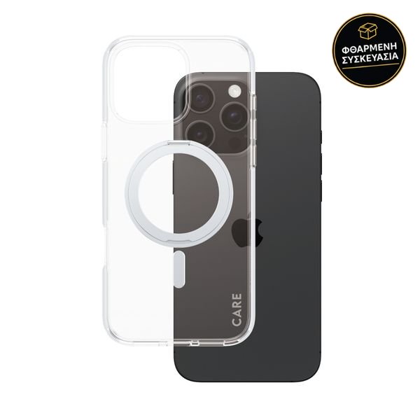 CARE by PanzerGlass iPhone 16 Pro Max Kickstand Magsafe Silver 1 · φθαρμένη συσκευασία