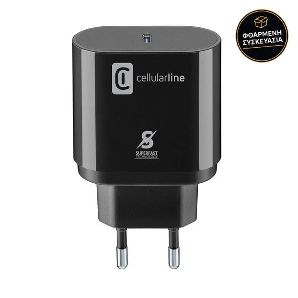 Cellular Line Super Fast Charger 25W για Samsung 1 · φθαρμένη συσκευασία