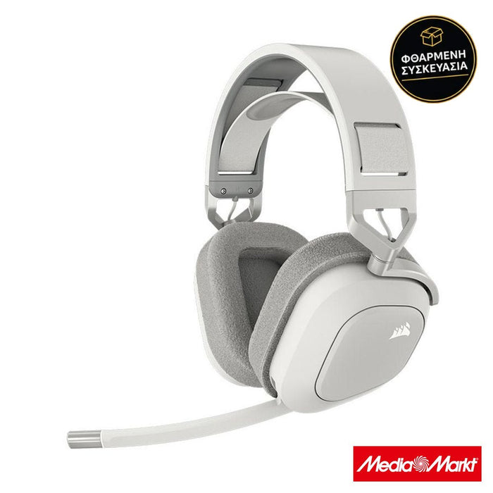 Corsair HS80 Max RGB Wireless White · φθαρμένη συσκευασία