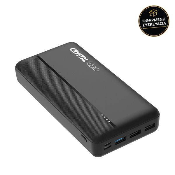 Crystal Audio PBK6K 30.000mAh Dual Black 1 · φθαρμένη συσκευασία