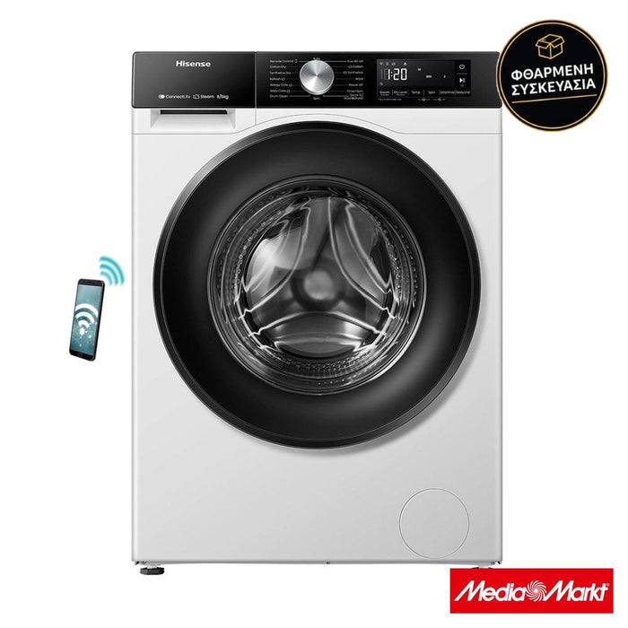 Hisense WD3S8043BW3 8/5kg · φθαρμένη συσκευασία
