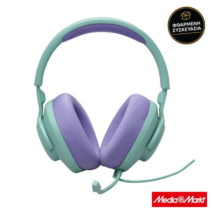 JBL Quantum 100Μ2 Over-Ear Wired Gaming Cyan · φθαρμένη συσκευασία