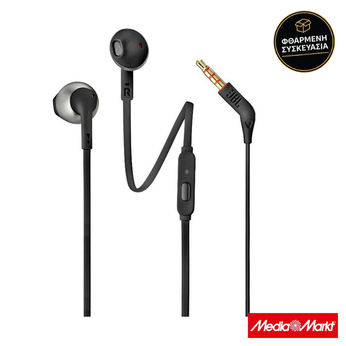 JBL T205 Eco Black · φθαρμένη συσκευασία