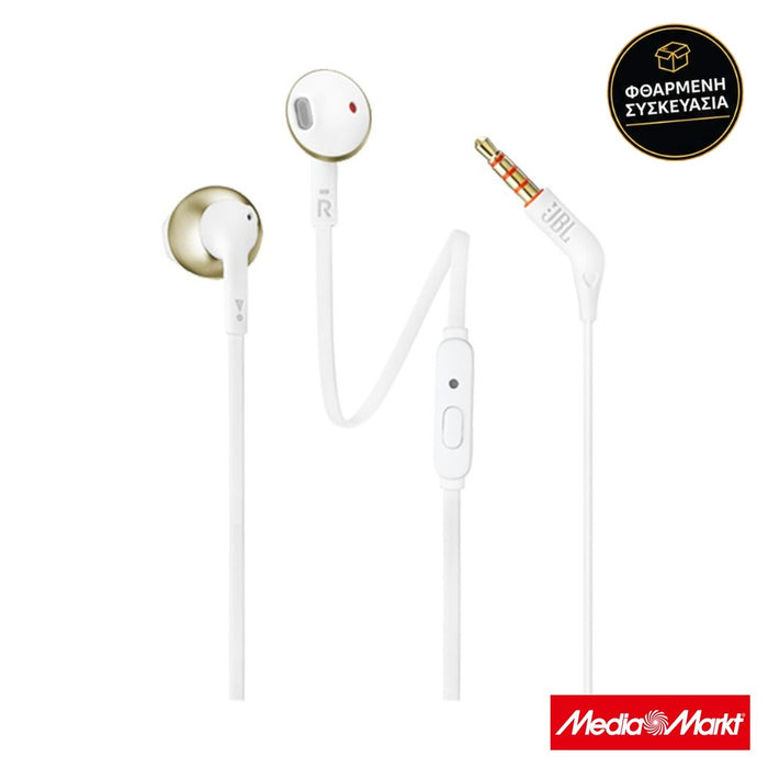 JBL T205 Eco Champagne Gold · φθαρμένη συσκευασία