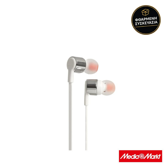 JBL T210E Grey · φθαρμένη συσκευασία