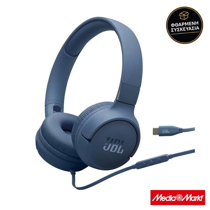 JBL Tune 520C Blue · φθαρμένη συσκευασία
