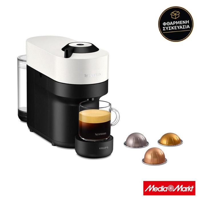 Krups Nespresso® XN9201 Vertuo Pop Coconut White · φθαρμένη συσκευασία