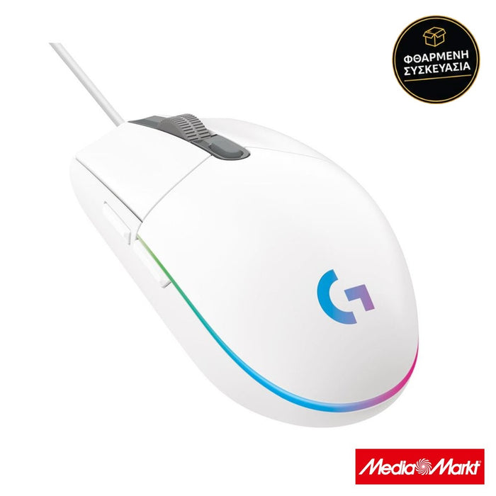 Logitech G102 LightSync White · φθαρμένη συσκευασία