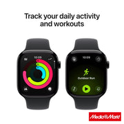 Apple Watch Series 11 GPS 46mm Jet Black Aluminium Case με Black Sport Band - M/L 4