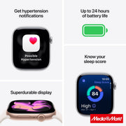 Apple Watch Series 11 GPS 42mm Rose Gold Aluminium Case με Light Blush Sport Band - S/M 3