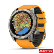 Garmin fēnix 8 51mm Sapphire Titanium with Spark Orange and Graphite 3
