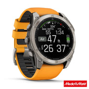 Garmin fēnix 8 51mm Sapphire Titanium with Spark Orange and Graphite 4