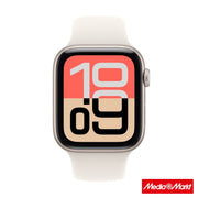 Apple Watch SE 3 GPS 40mm Starlight Aluminium Case Starlight με Sport Band S/M 2