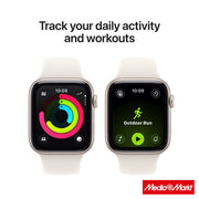 Apple Watch SE 3 GPS 40mm Starlight Aluminium Case Starlight με Sport Band S/M 6