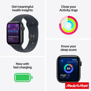 Apple Watch SE 3 GPS 40mm Midnight Aluminium Case Midnight με Sport Band S/M 3