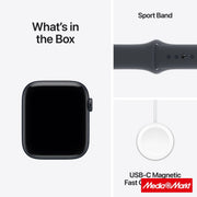 Apple Watch SE 3 GPS 40mm Midnight Aluminium Case Midnight με Sport Band S/M 8