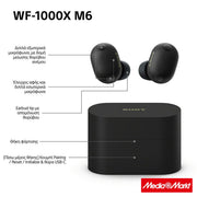 Sony WF-1000XM6 Wireless Noise Cancelling Earbuds - Black 10