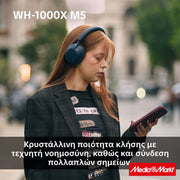 Sony WH-1000XM5 Noise Cancelling Wireless Headphones Midnight Blue 7