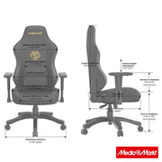 Anda Seat Phantom-3 Large Black Fabric 6